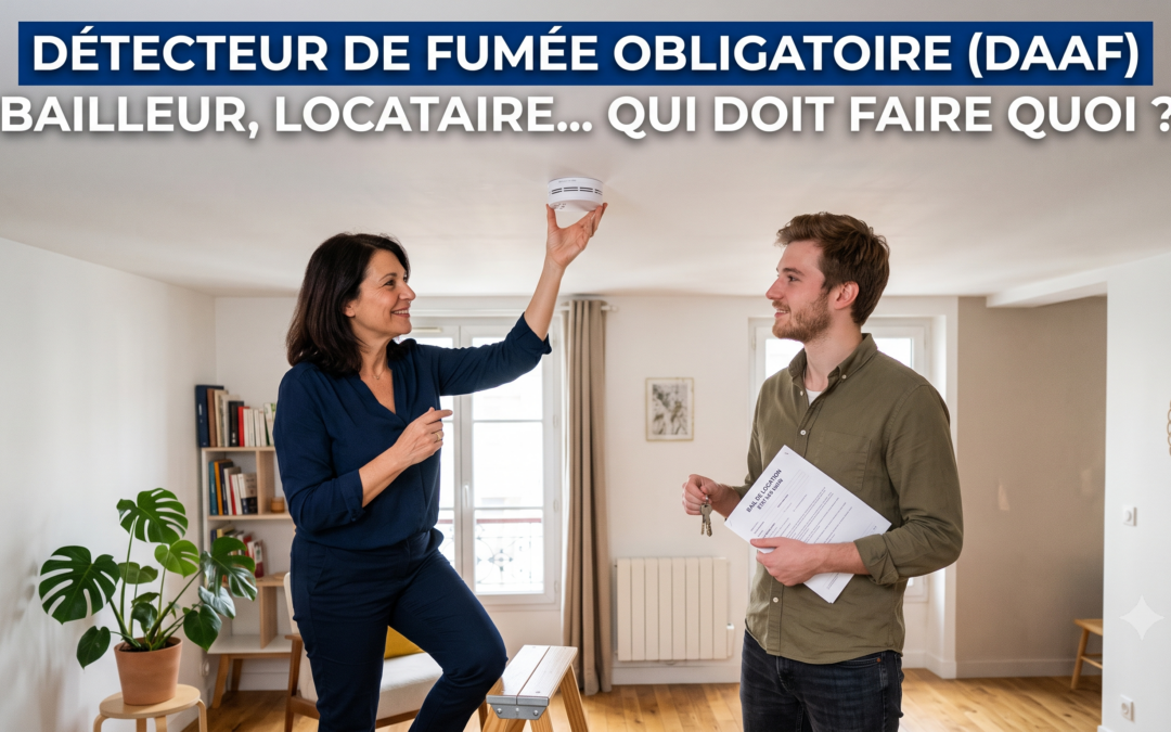 Installation d'un détecteur autonome avertisseur de fumée DAAF dans un logement