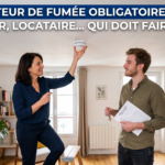 Détecteur de fumée obligatoire (DAAF) : Bailleur, locataire… qui doit faire quoi ? Installation d'un détecteur autonome avertisseur de fumée DAAF dans un logement