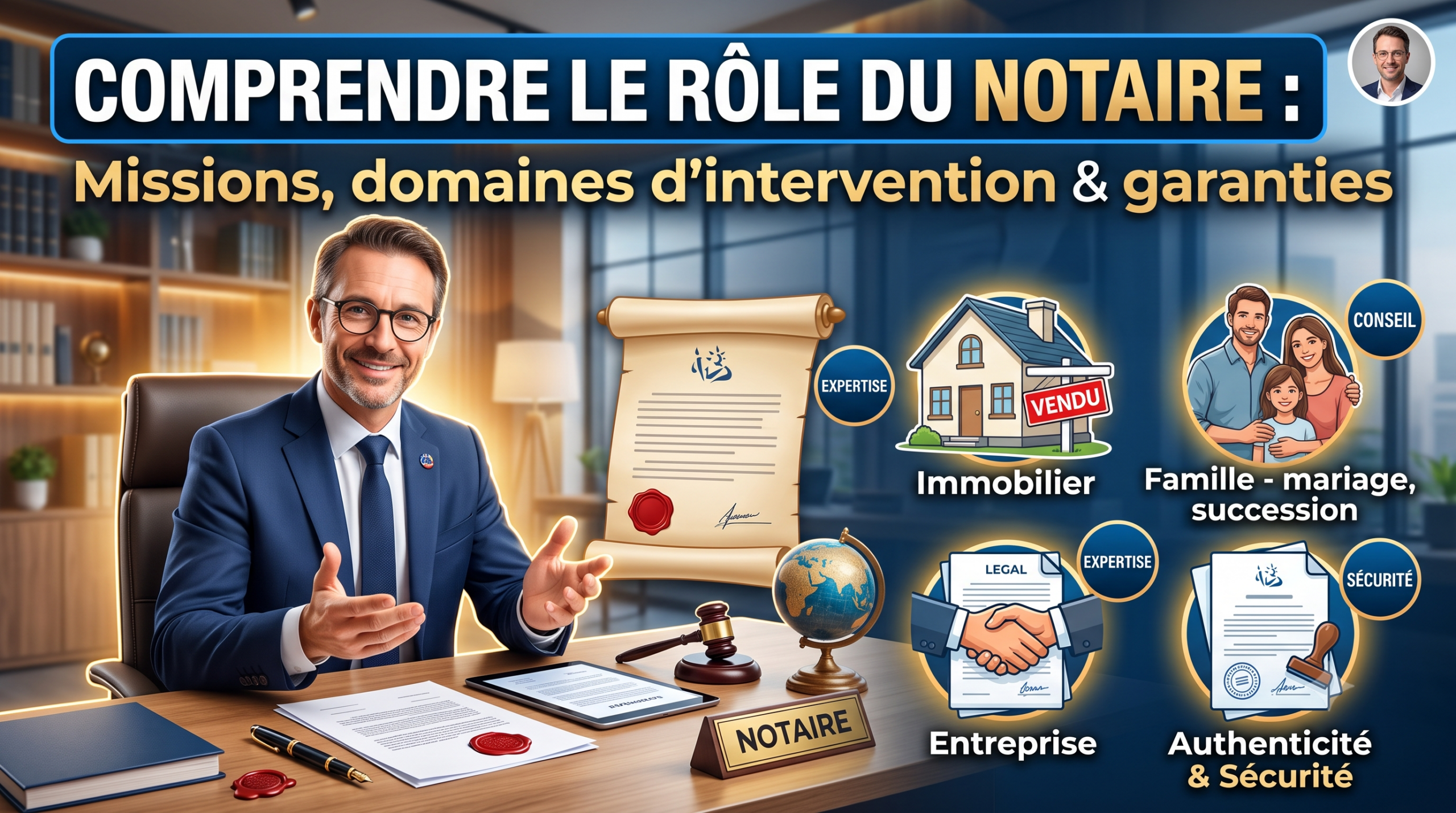 Rôle et missions de l'office notarial France Malépart à Morlaix
