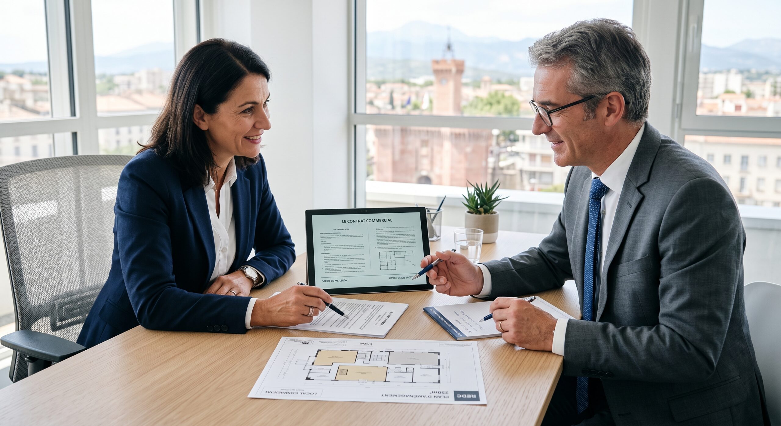 Conseil juridique et rédaction d'un bail commercial par l'office notarial France Malépart 