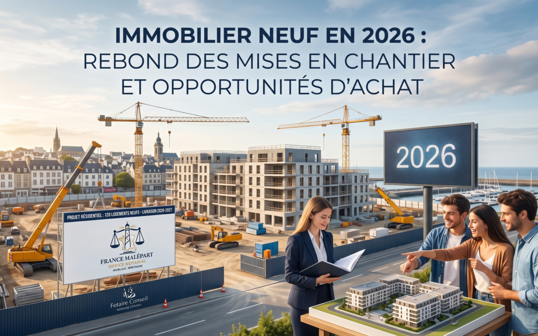 Programme immobilier neuf et chantier en construction VEFA à Morlaix - Office Notarial France Malépart