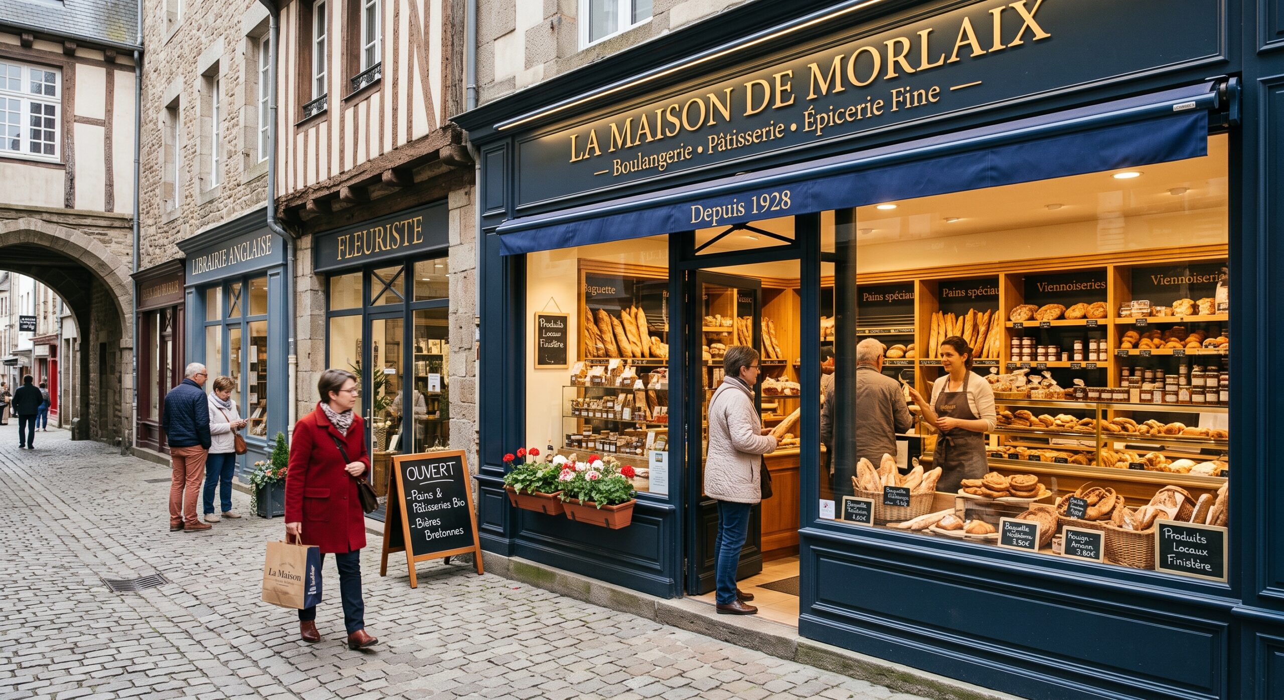 Boutique de centre-ville et gestion d'un bail commercial à Morlaix dans le Finistère