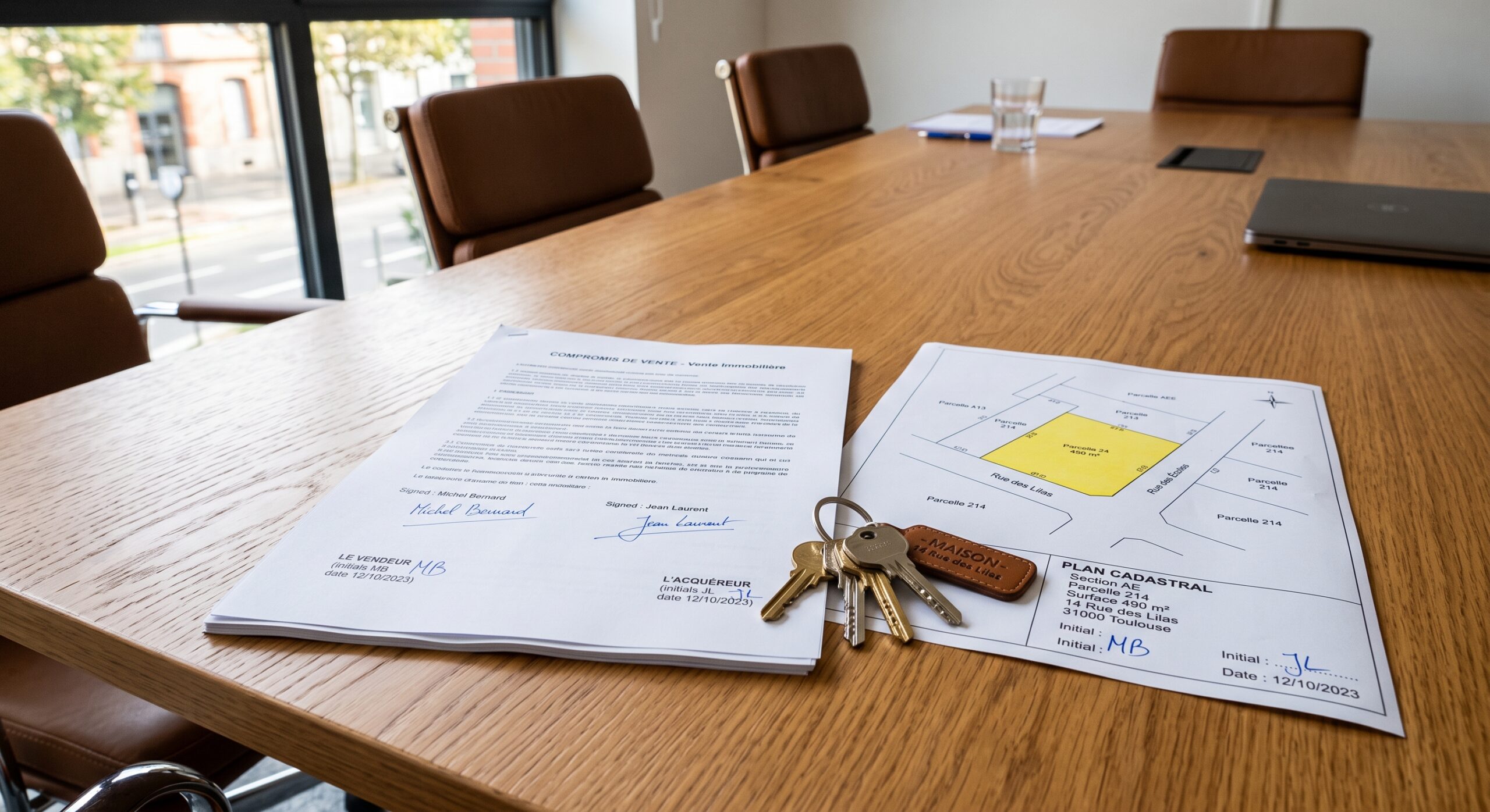 Compromis de vente et verification juridique Office France Malepart Morlaix