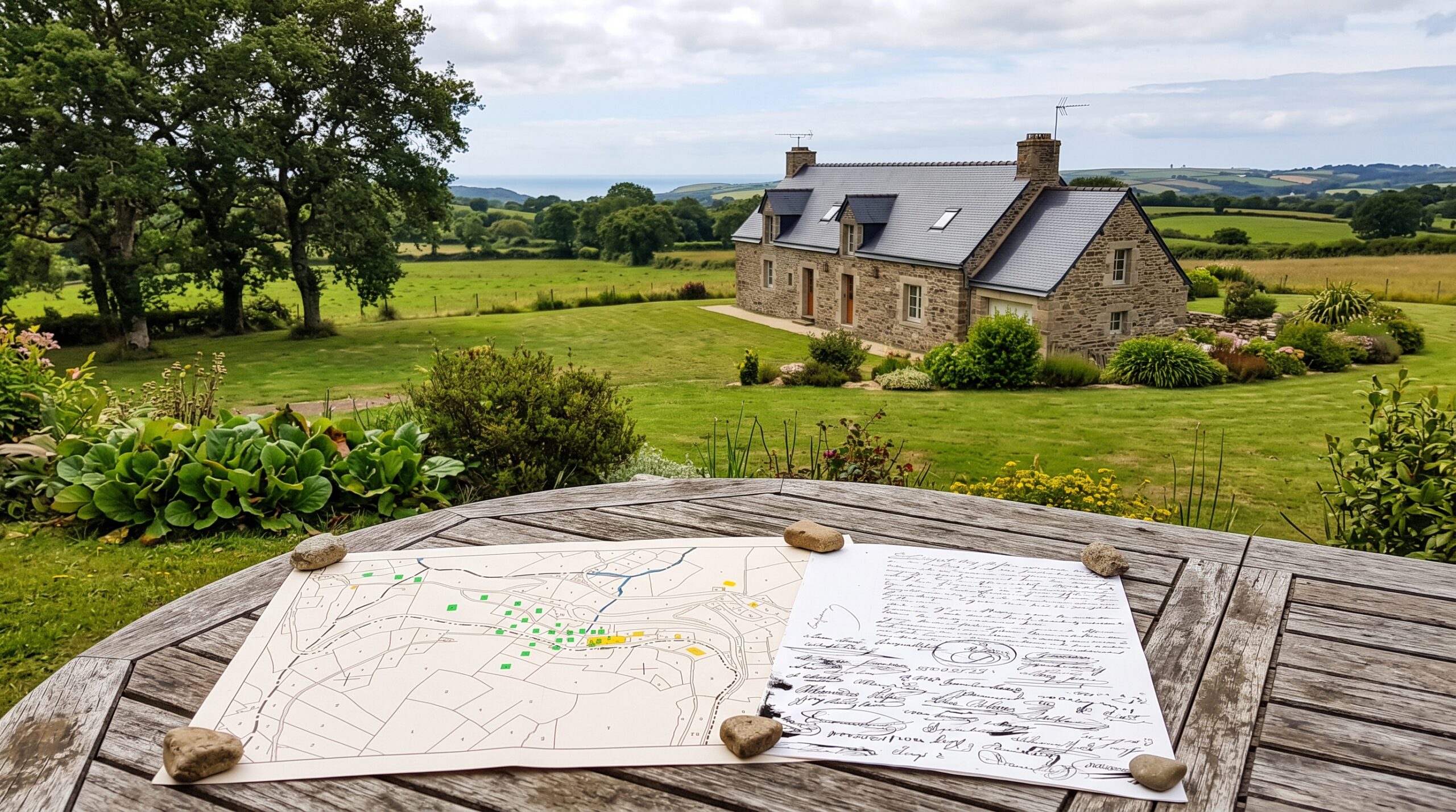 Transmission d une maison et terrain familial par donation notaire Morlaix