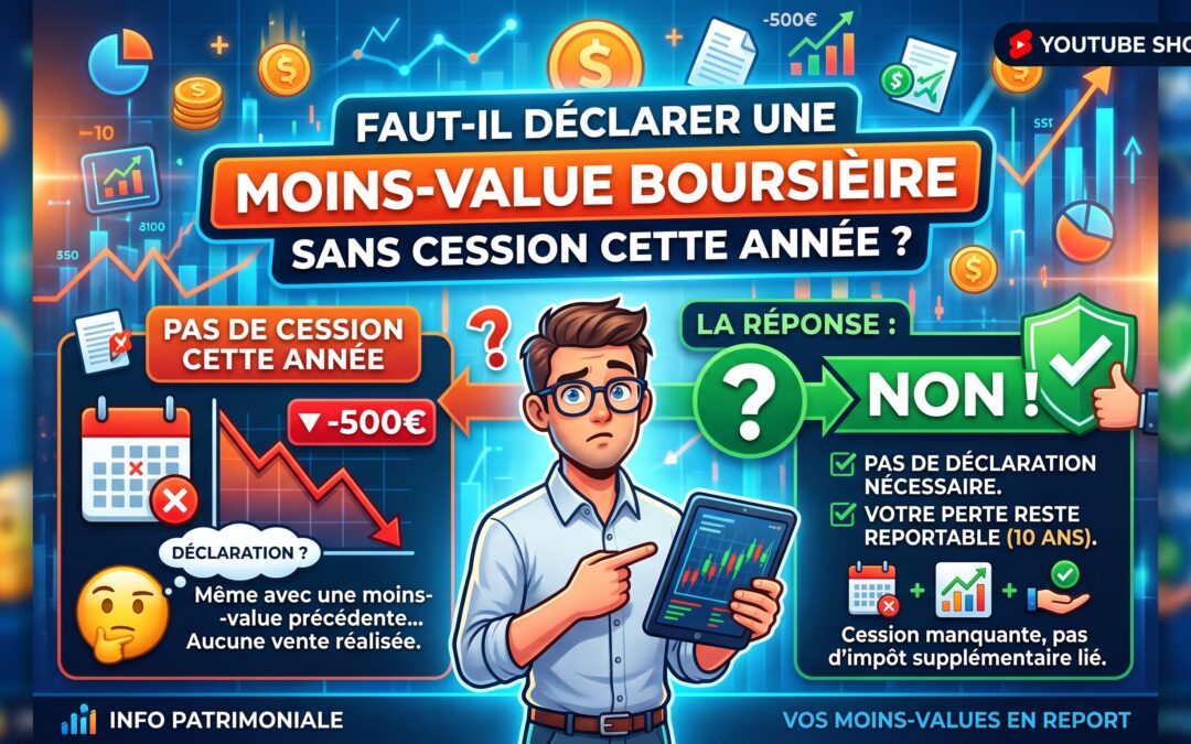Moins-values d’actions sans vente l’année suivante : devez-vous obligatoirement les déclarer ?