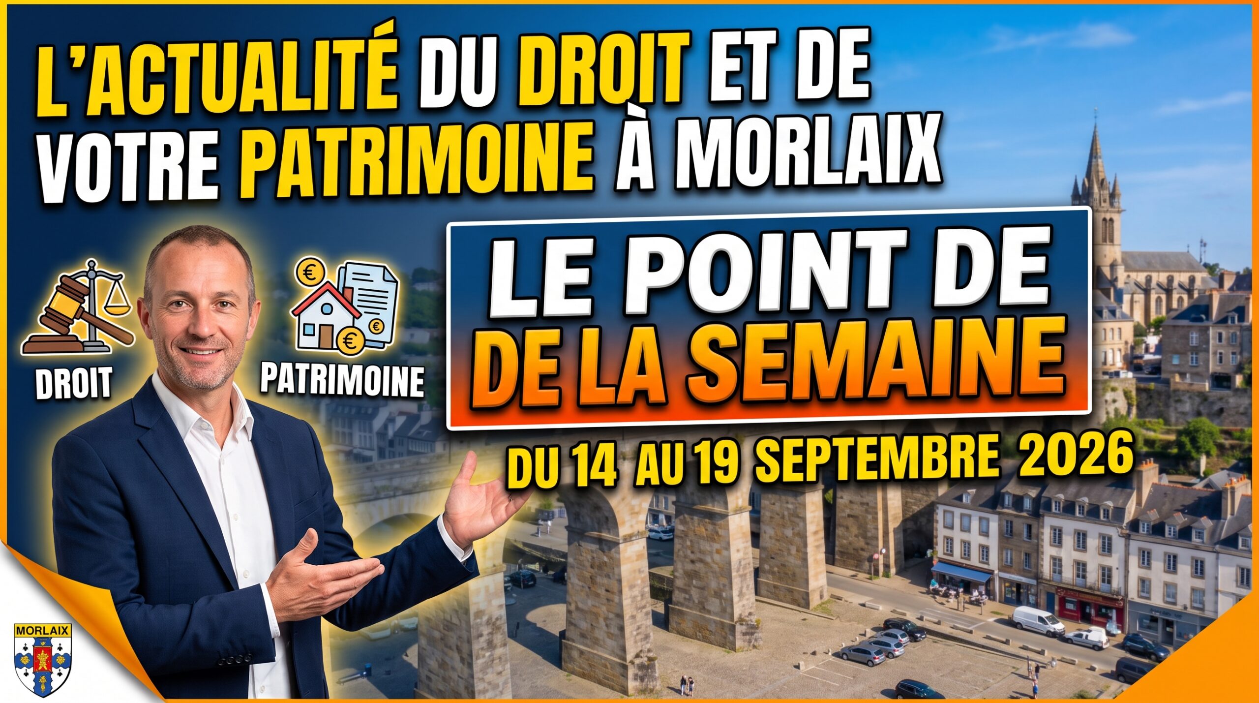 Synthèse hebdomadaire d'actualités juridiques et notariales par un notaire à Morlaix