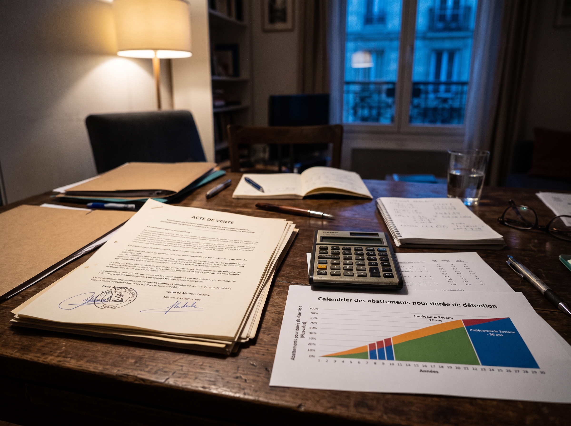 Bareme des abattements de plus-value immobiliere etude notariale a Morlaix
