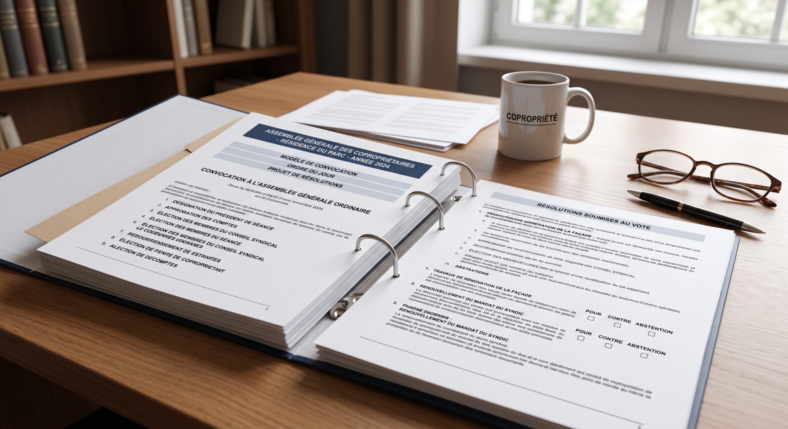 Document officiel pour assemblee generale de copropriete etude notaire Morlaix