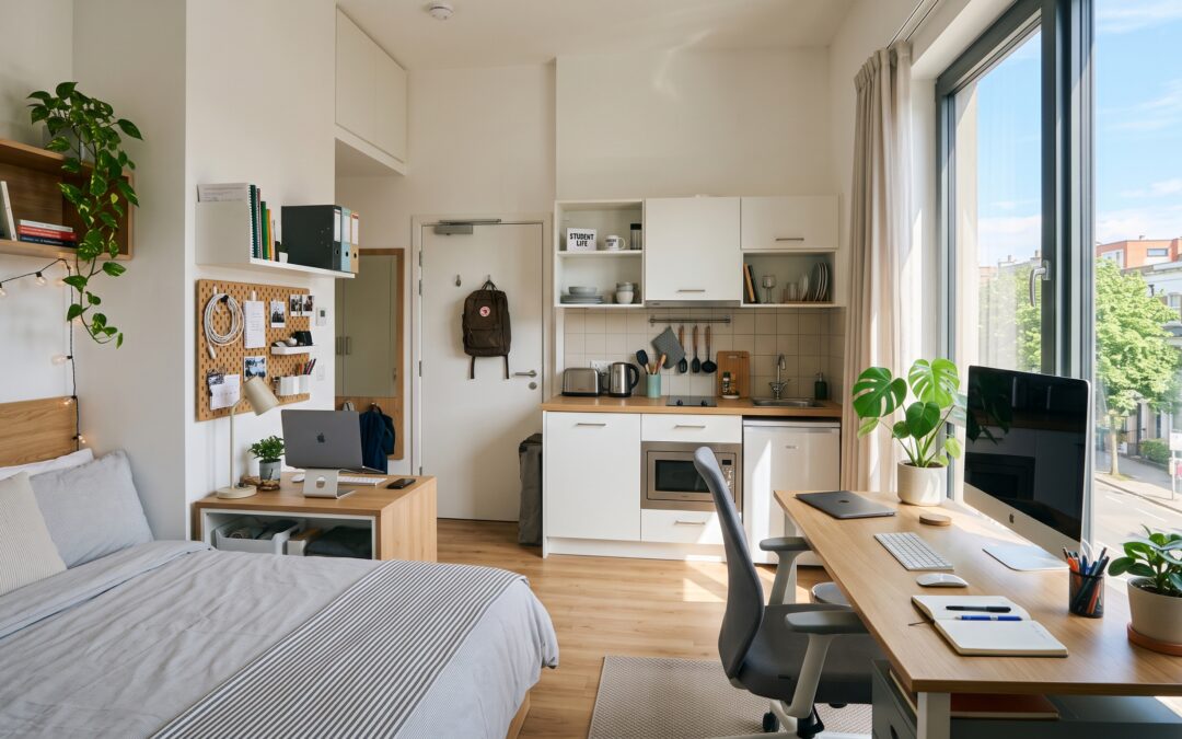 Studio meuble et amenagement pour investissement locatif etudiant en Finistere