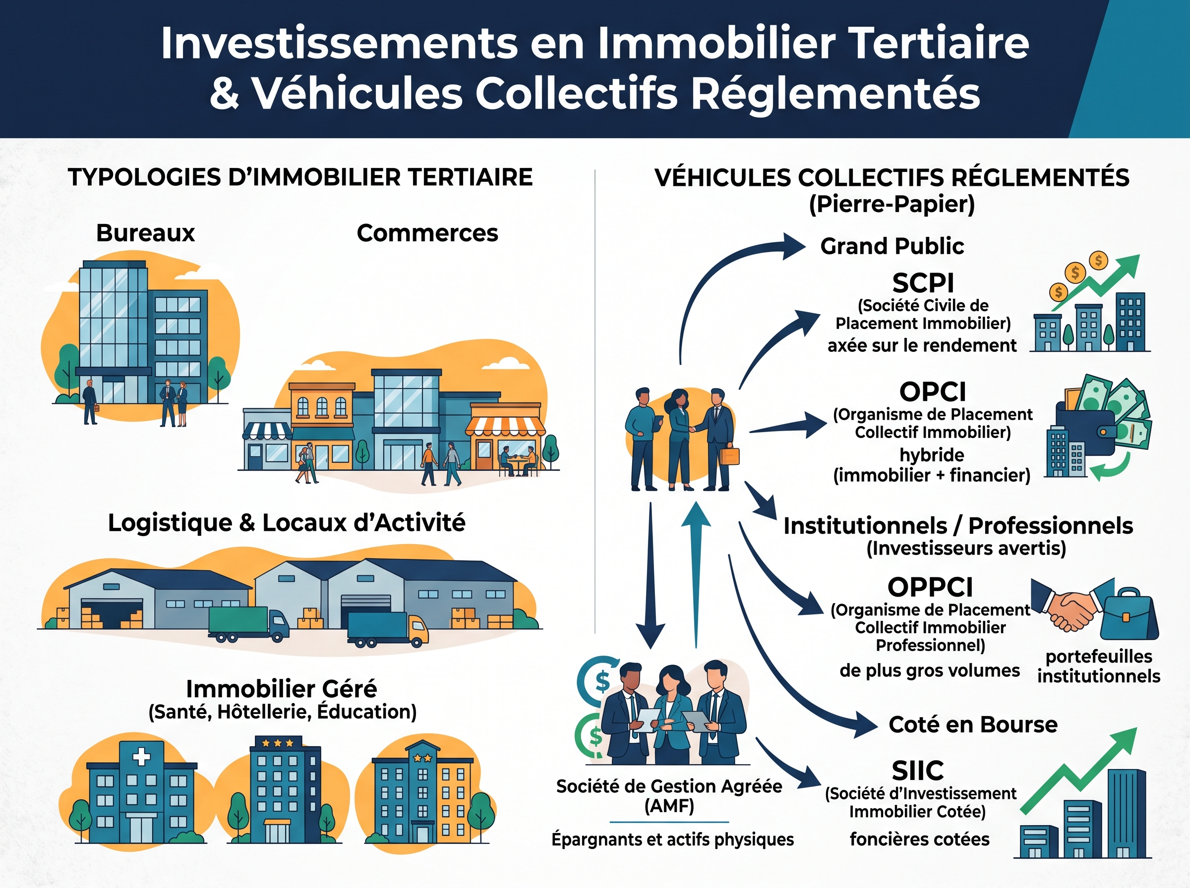 Typologie des investisseurs et vehicules de placement immobilier SCPI notaire Morlaix