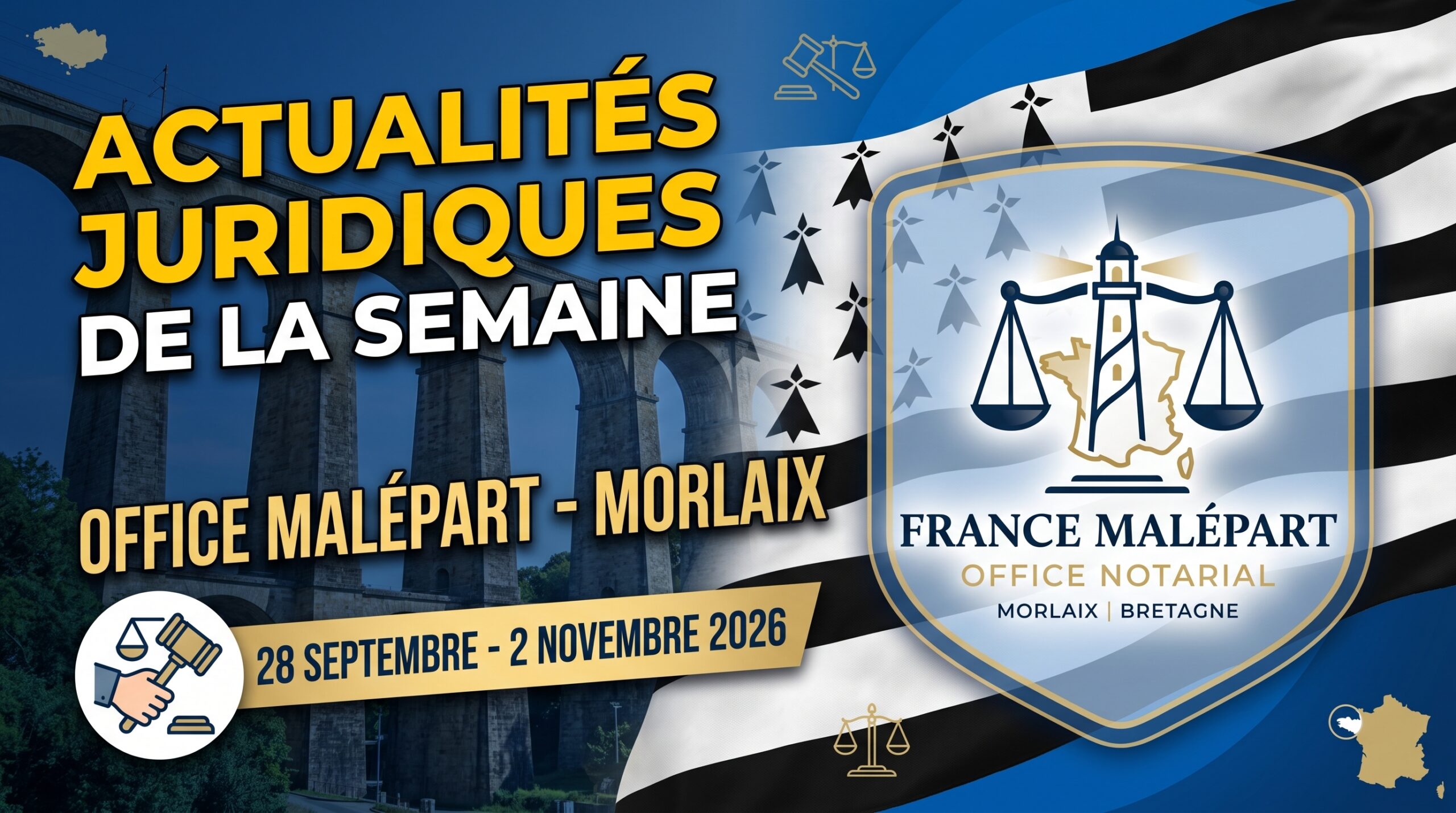 actus juridique notaire morlaix semaine du 2 novembre 2026